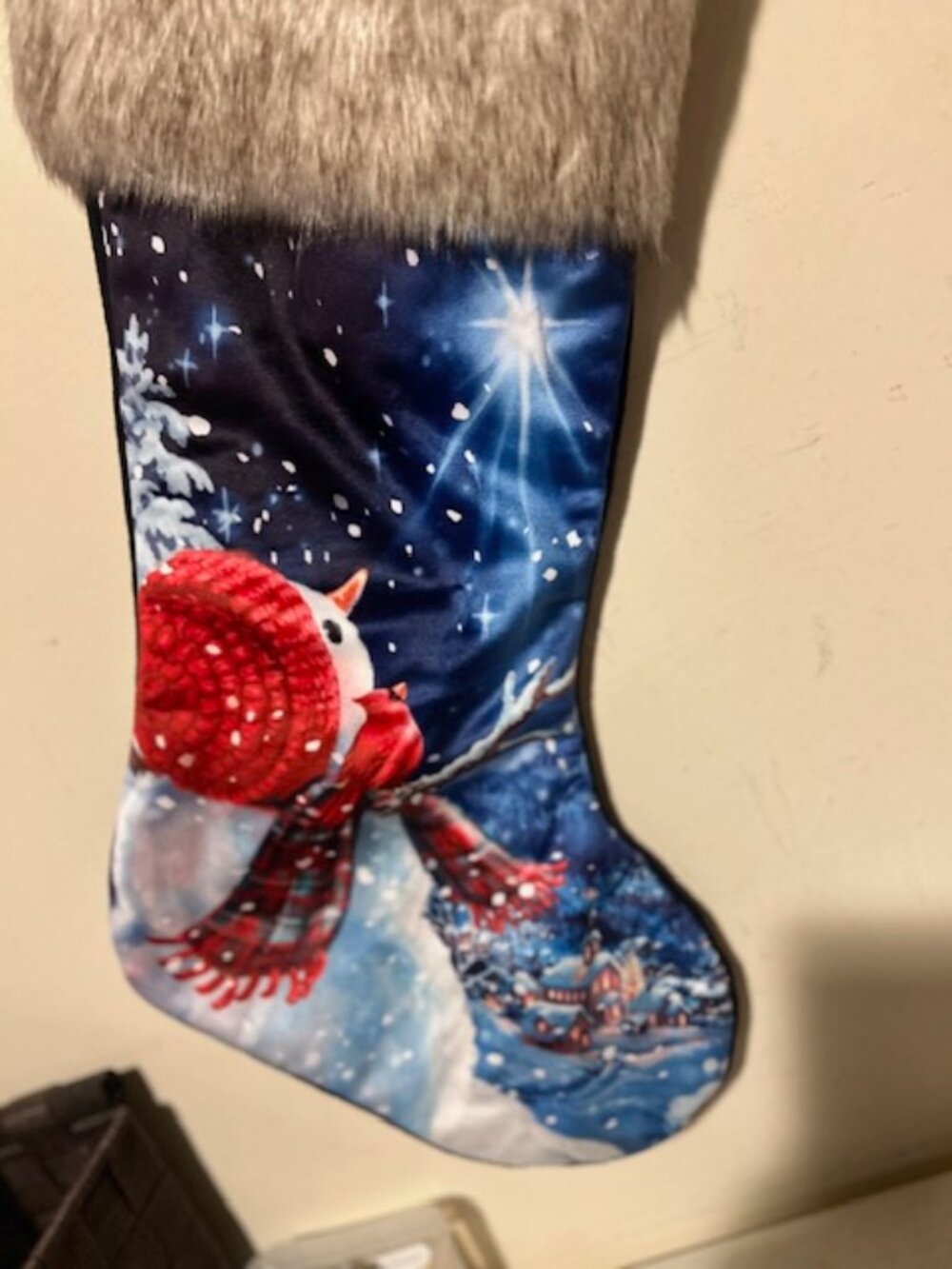 Snowman Led Stocking - Picture 3 of 6